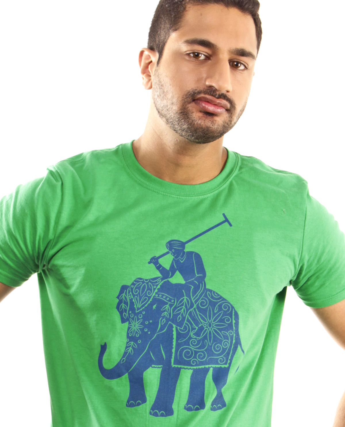 Mens Elephant T-Shirt Animal Graphic 